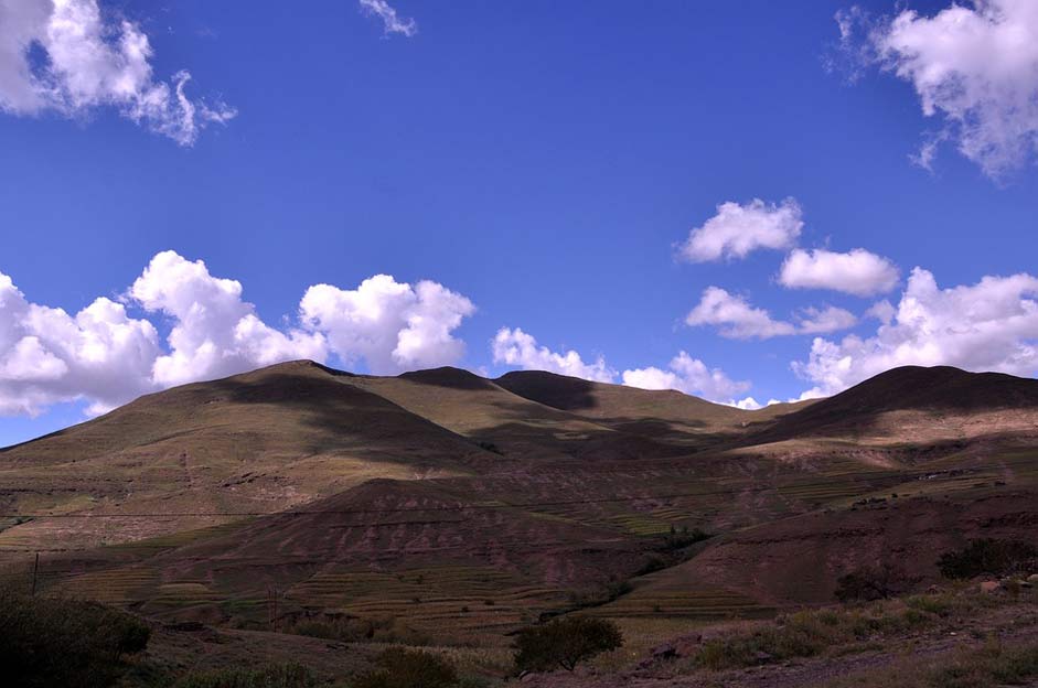 Mountain Landscape Africa Lesotho