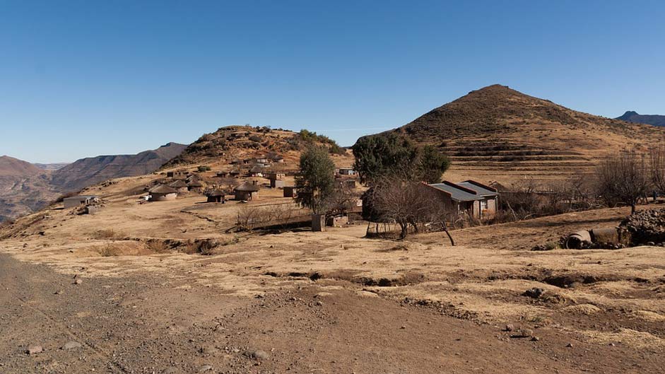 Landscape Mountains Africa Lesotho