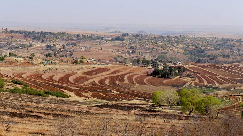 Agriculture Spring Landscape Lesotho