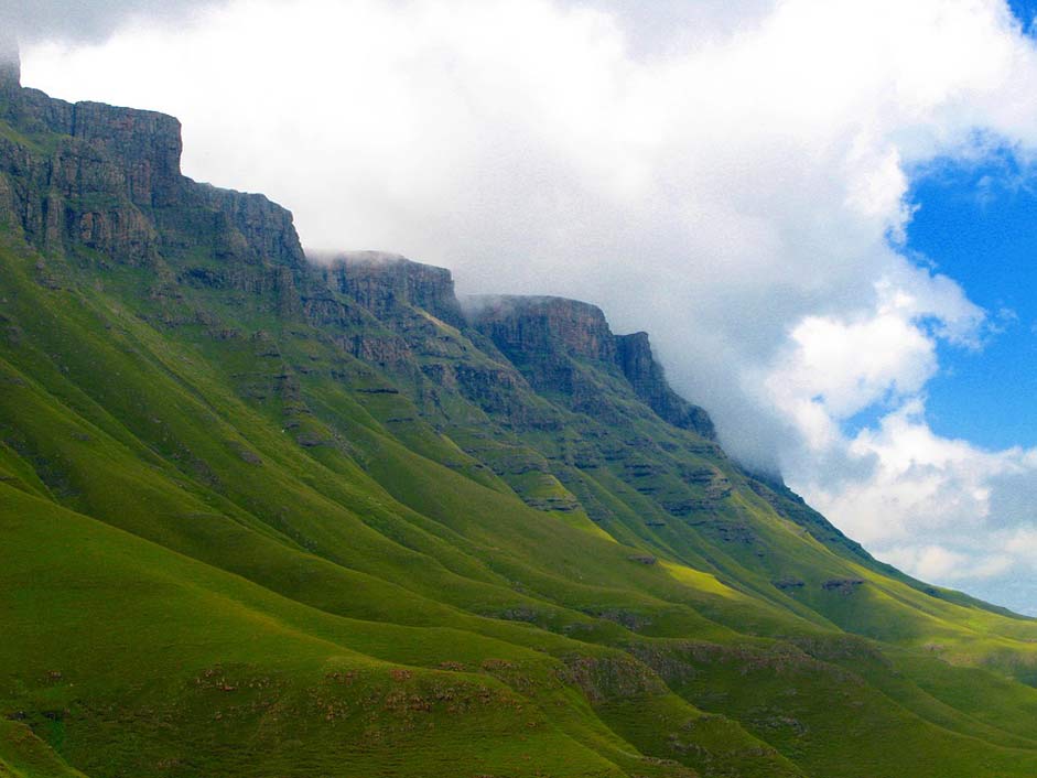 Green Scenic Mountains Lesotho