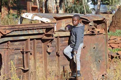Africa Scrap Boy Lesotho Picture