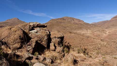 Lesotho Landscape Mountains Africa Picture