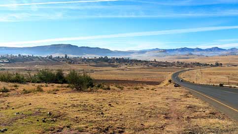 Lesotho Mountains Road Africa Picture