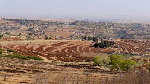 Lesotho Agriculture Spring Landscape Picture