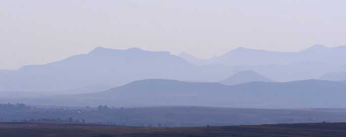 Lesotho Mountains Landscape Morgenstimmung Picture