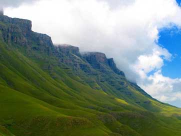 Lesotho Green Scenic Mountains Picture