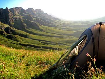 Tent South-Africa Sani-Pass Mountains Picture