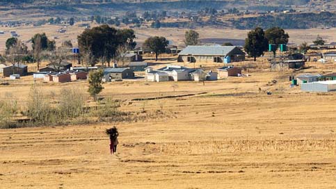 View Africa Woman Landscape Picture