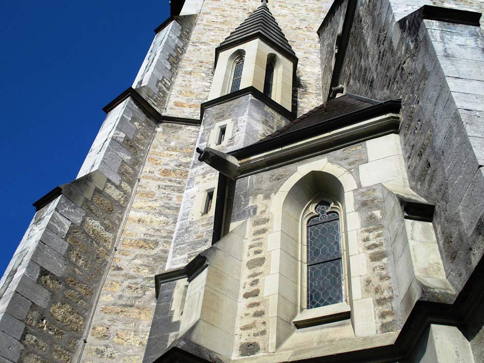 Window Facade Church-Of-St-Florin Architecture