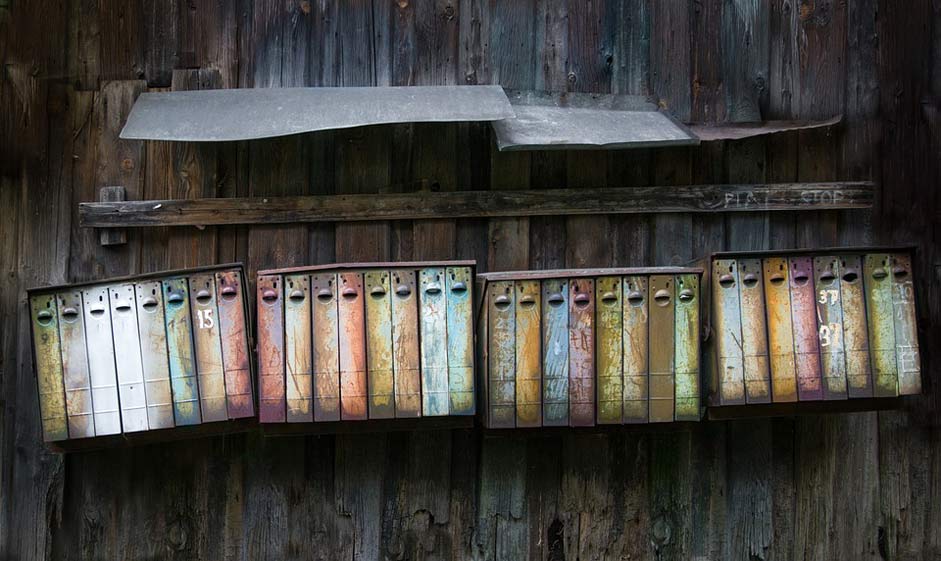 Post Rusty Vintage Mailboxes