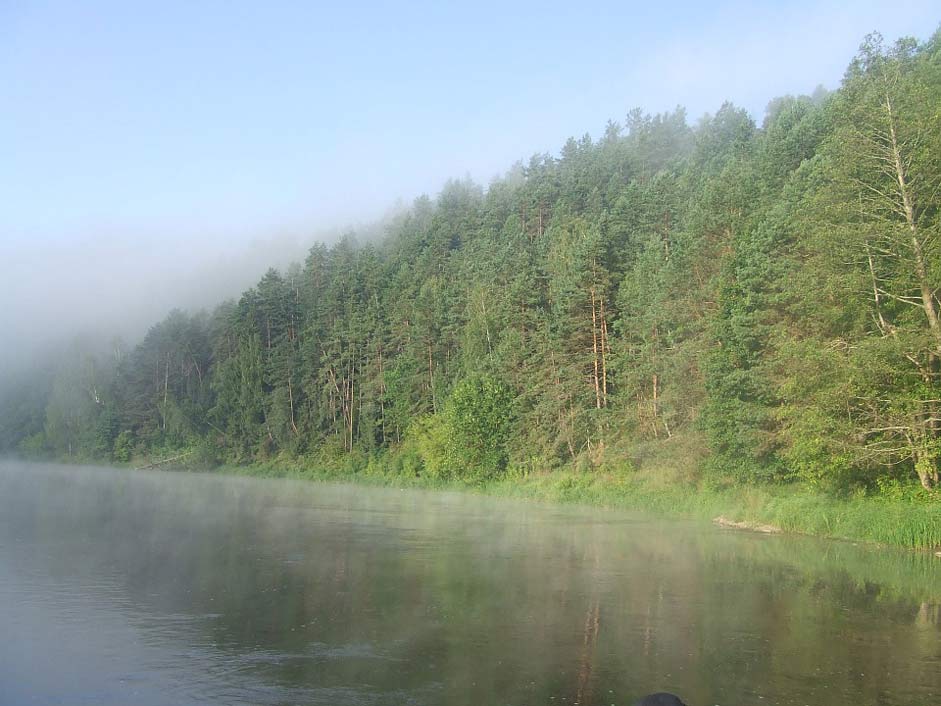 Landscape Lithuania Neris River