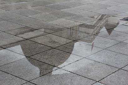 Mirroring Lithuania Rain-Mirror Puddle Picture