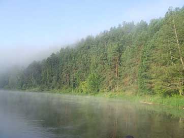 River Landscape Lithuania Neris Picture