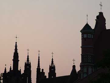 Lithuania Sunset Gothic-Quarter Vilnius Picture