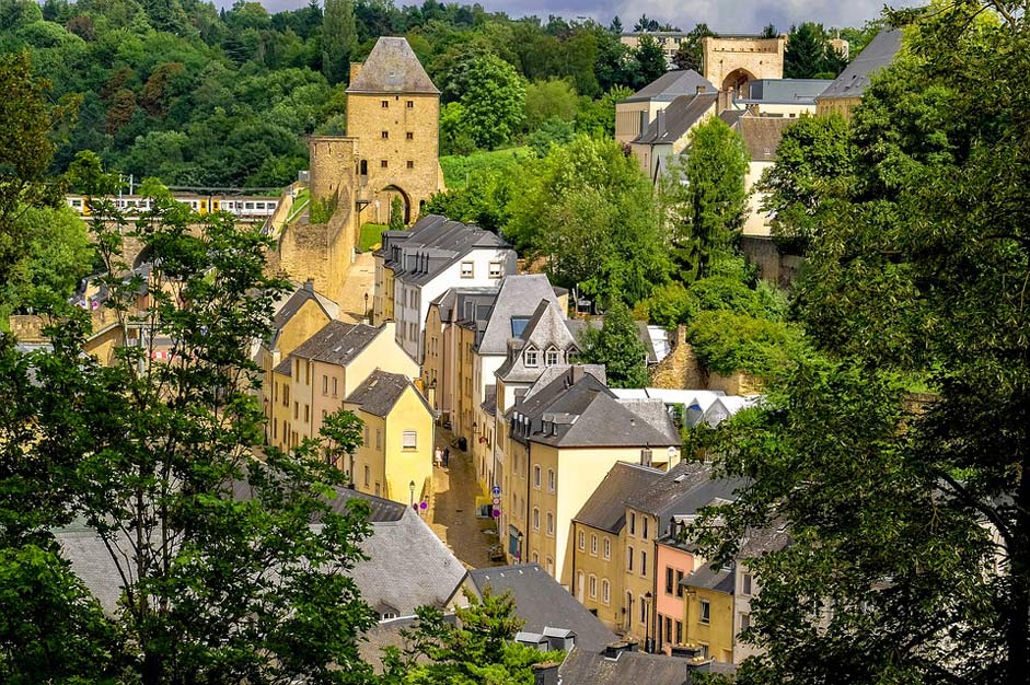 Cityscape Landscape City Luxembourg