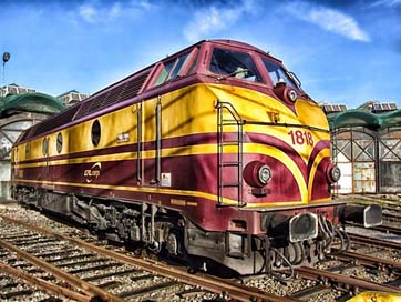 Train Railroad Luxembourg Locomotive Picture