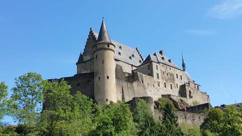 Vianden Landmark Luxembourg Castle Picture