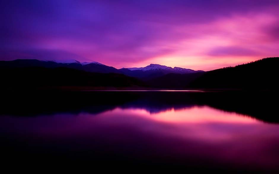 Lake Dusk Sunset Macedonia