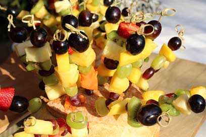 Fruit Fruit-Skewers Macedonia Fruit-Composition Picture