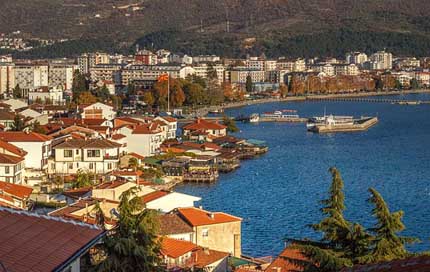 Ohrid-Town Lake Harbor City Picture