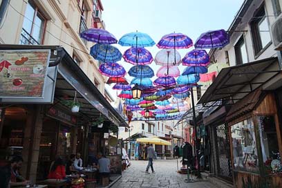 Umbrellas Macedonia Pleasure Summer Picture
