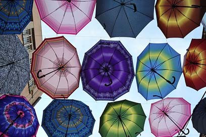 Umbrellas Macedonia Pleasure Summer Picture