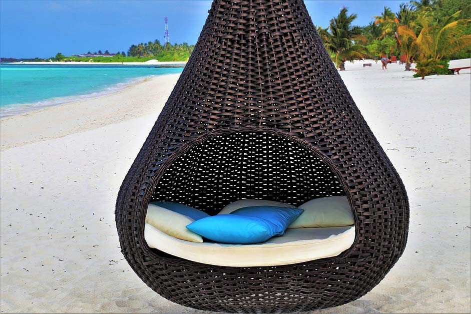 Beach Maldives Holiday Basket