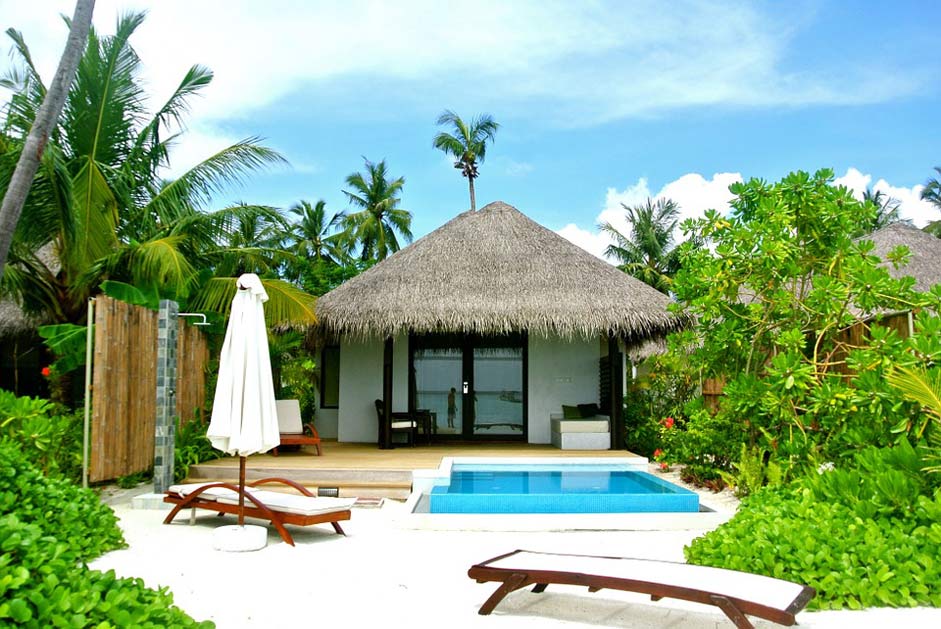 Resort Sea Coconut-Tree Maldives