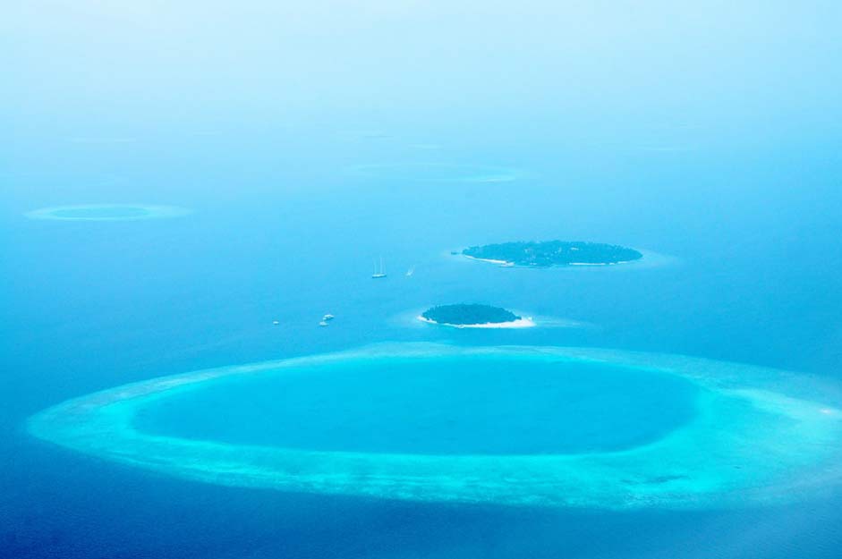 Water Blue Island Maldives
