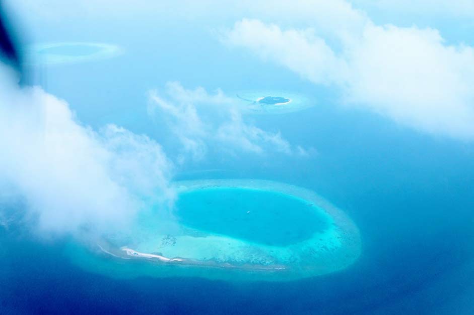 Water Blue Island Maldives