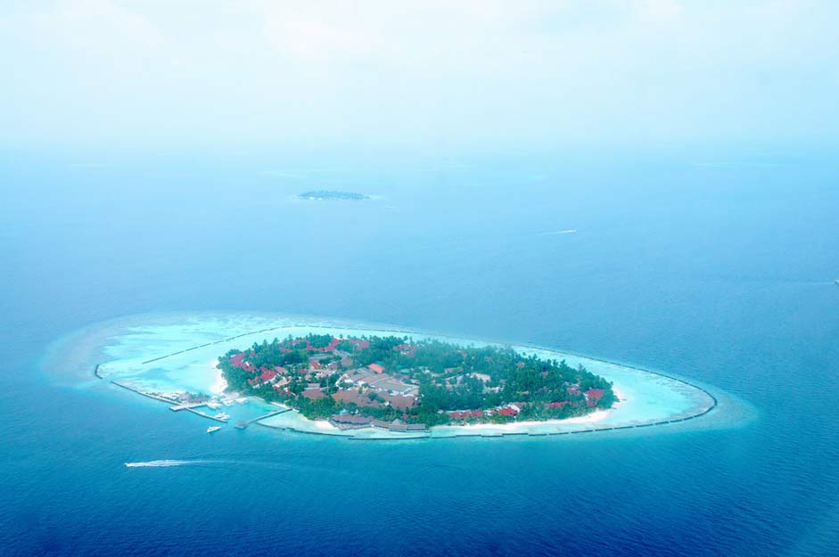 Water Blue Island Maldives
