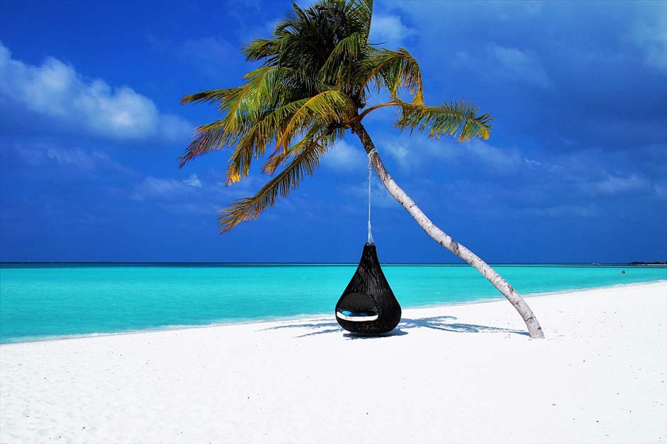 Beach Hammock Palm-Tree Maldives