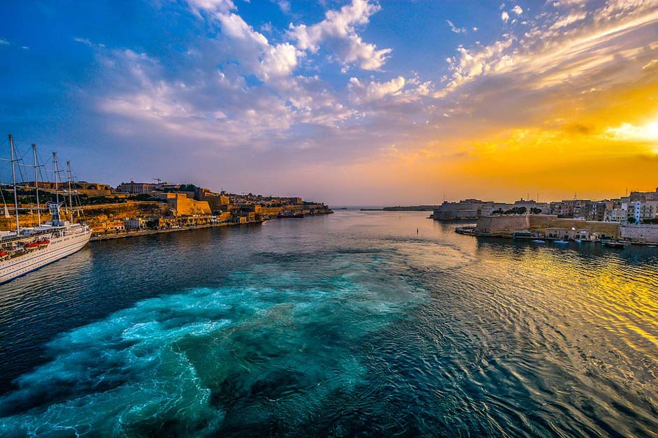 Sky Sunset Harbor Malta