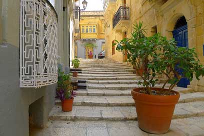 Alley Gozo Malta Stairs Picture