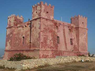 Defense Red-Tower Castle Masonry Picture