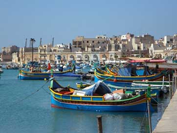 Marsaxlokk Uzzus Luzzu Port Picture