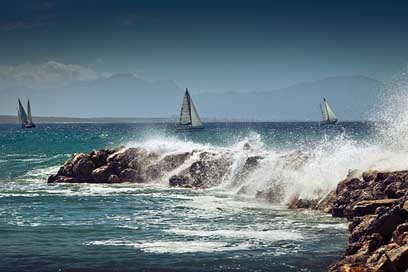 Sailing-Boat Water Sea Coast Picture