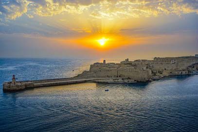 Sunrise Harbor Malta Sunset Picture