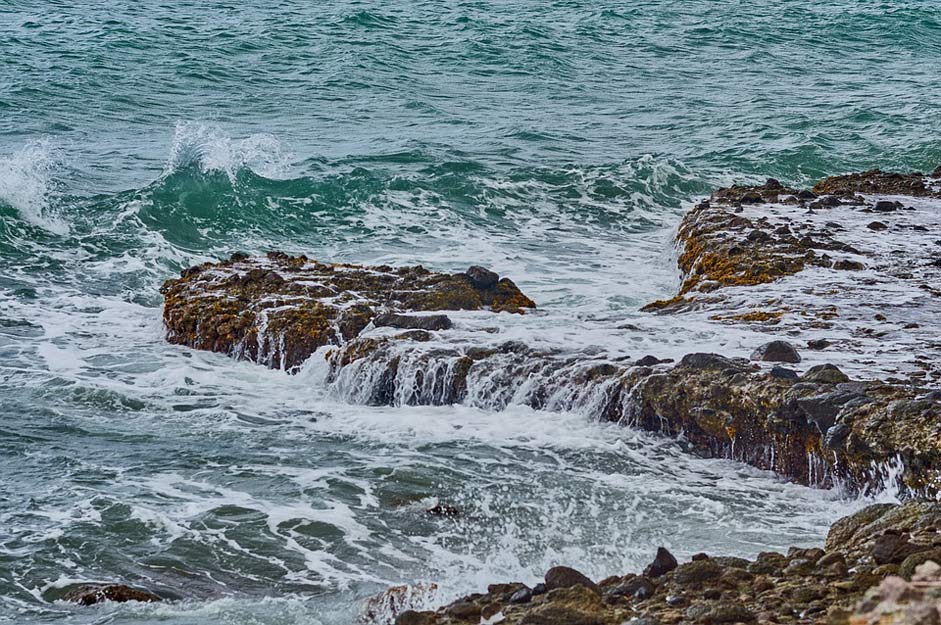 Rock Landscape Ocean Sea