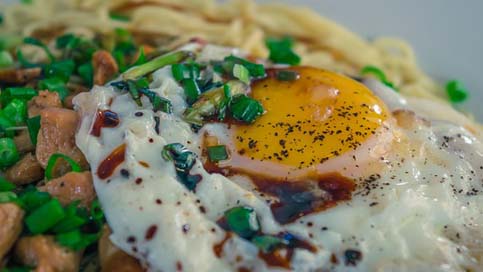 Sunny-Side-Up Bowl Food Egg Picture