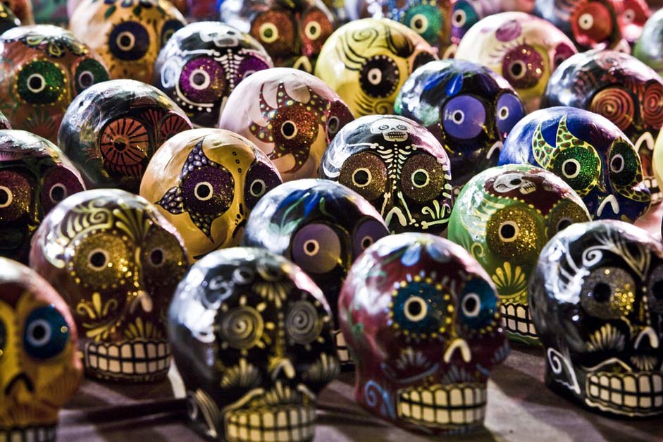 Skulls Painting Culture Sugar-Skulls