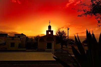 Sunset Sky Culture Church Picture
