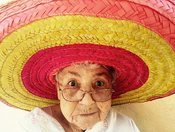 Sombrero Woman Hat Old-Woman Picture