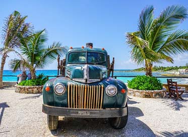 Truck Cozumel Mexico Antique Picture