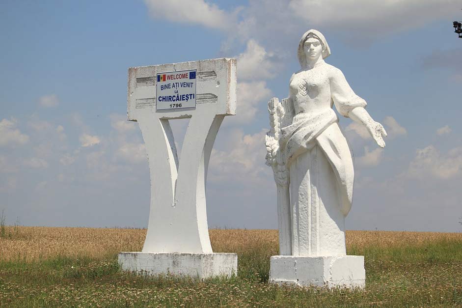 Religious Statue Roadside Moldova