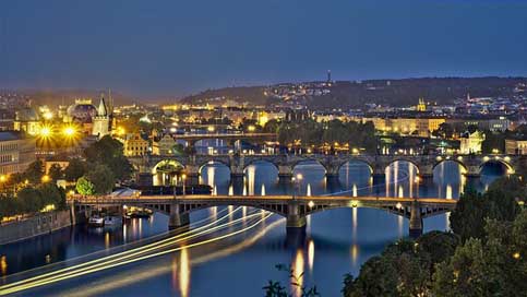 Blue-Hour Historically Moldova Prague Picture