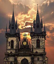 Prague Historic-Center Czech-Republic Churches Picture