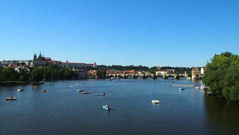 Prague Architecture Charles-Bridge Moldova Picture