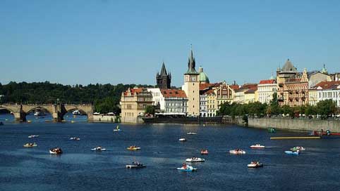 Prague Architecture Charles-Bridge Moldova Picture