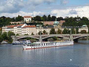 Prague River Moldova Czech-Republic Picture